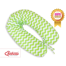 Maternity Pregnancy pillow- Simple chevron green