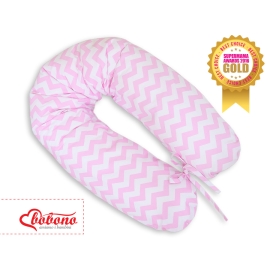 Maternity Pregnancy pillow- Simple chevron Zigzag pink