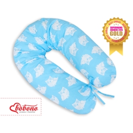 Maternity Pregnancy pillow- Simple Owls blue