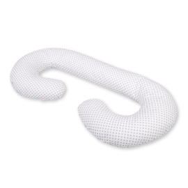 Maternity Support Pillow C - Gray flower pattern