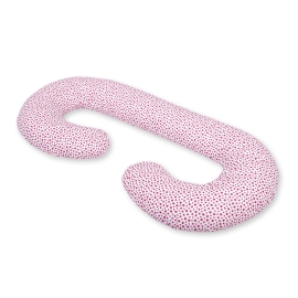 Maternity Support Pillow C - white-wine red stars