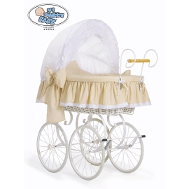 Vintage Wicker Crib New Christine