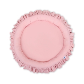 Nest with flounce - pastel pink