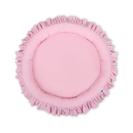 Nest with flounce - pink