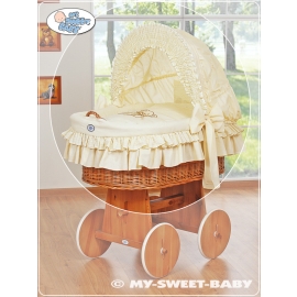 4 pcs Wicker Crib Bedding Set