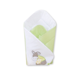 Newborn Blanket Babynest - Donkey Luca green