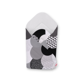 Newborn Swaddle Wrap Baby Blanket - gray fish scales