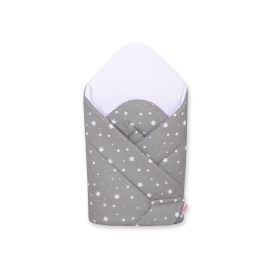 Newborn Wrap Newborn Swaddle Blanket with stiffening - mini stars white