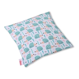Pillow case - hedgehogs mint