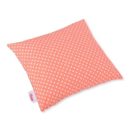 Pillow case - white dots on peach