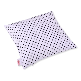 Pillow case - white with black dots