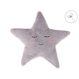 Pillow LITTLE STAR with rattle- gray