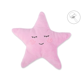 Pillow LITTLE STAR with rattle- pink