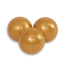 Plastic balls for the dry pool 50pcs - golden