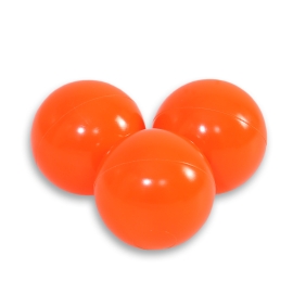 Plastic balls for the dry pool 50pcs - neon orange