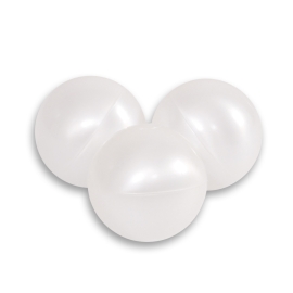 Plastic balls for the dry pool 50pcs - pearl white