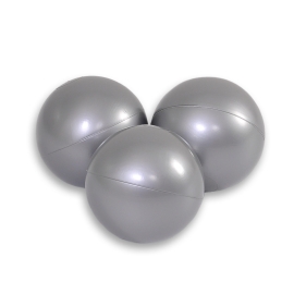 Plastic balls for the dry pool 50pcs - silver