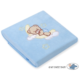 Polar fleece blanket for Baby- Good night blue