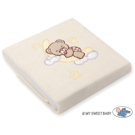 Polar fleece blanket for Baby- Good night brown