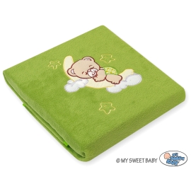 Polar fleece blanket for Baby- Good night green