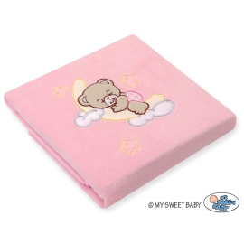 Polar fleece blanket for Baby- Good night pink