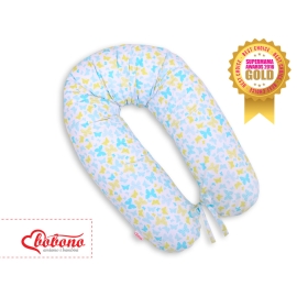 Pregnancy pillow - blue butterflies