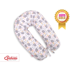 Pregnancy pillow - hedgehogs Gray