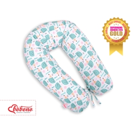 Pregnancy pillow - hedgehogs mint