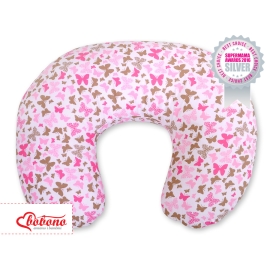 Relaxing pillow- pink butterflies