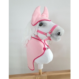 Set for Hobby Horse A3: Fleece blanket + earmuffs - light pink