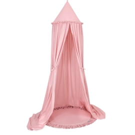 Set: Hanging canopy + Floor play mat- pastel pink