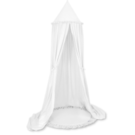Set: Hanging canopy + Floor play mat- white
