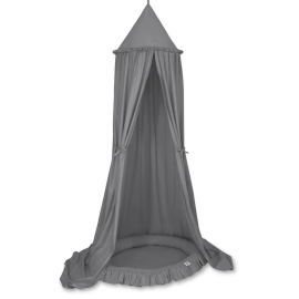 Set: Hanging canopy + Nest with flounce- anthracite