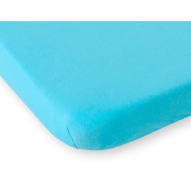 Sheet made of jersey 140x70cm- türkis