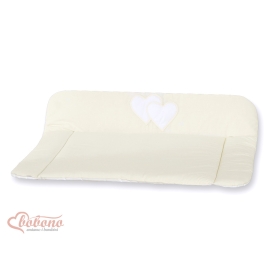 Soft Baby Changing Mat- Hanging Hearts cream