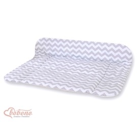 Soft Baby Changing Mat- Simple chevron Gray
