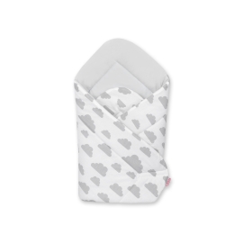 Swaddle Blanket Baby Wrap Newborn  - clouds gray/gray