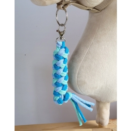 Tether for Hobby Horse made of double - blue/turquoise/mint