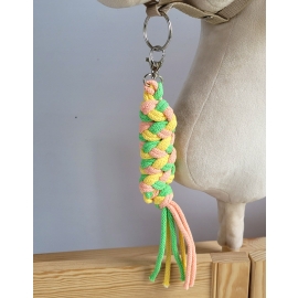Tether for Hobby Horse made of double - light green/yellow/peach