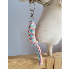 Tether for Hobby Horse made of double - mint/ lavender/ peach