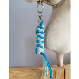 Tether for Hobby Horse made of double - mint/turquoise/light beige