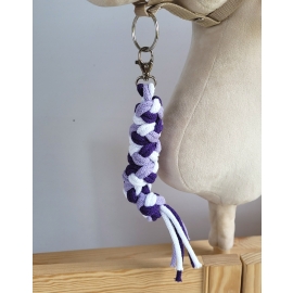 Tether for Hobby Horse made of double - purple/dark purple/white