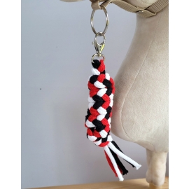Tether for Hobby Horse made of double - red/white/black