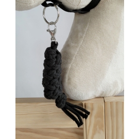 Tether for Hobby Horse made of double-twine cord - black