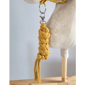Tether for Hobby Horse made of double-twine cord - honey yellow