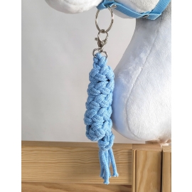 Tether for Hobby Horse made of double-twine cord - light blue