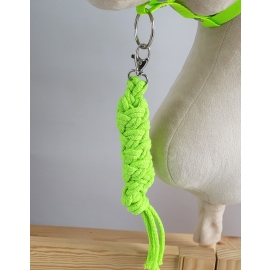 Tether for Hobby Horse made of double-twine cord - neon green