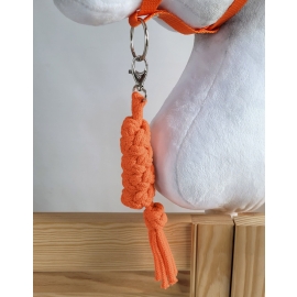 Tether for Hobby Horse made of double-twine cord - orange