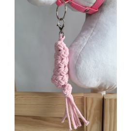 Tether for Hobby Horse made of double-twine cord - pink
