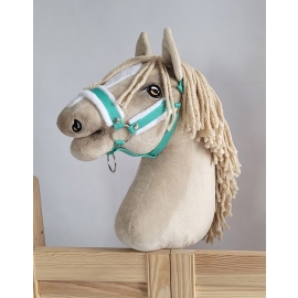 The adjustable halter for Hobby Horse A3 - mint with white furry